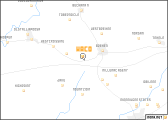 map of Waco