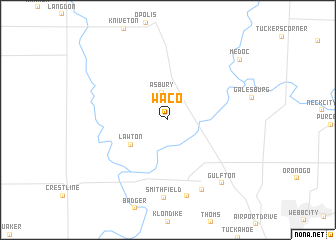 map of Waco