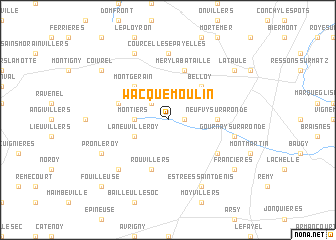 map of Wacquemoulin