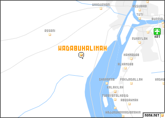 map of Wad Abū Ḩalīmah