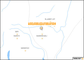 map of Wad Abū Qunburah