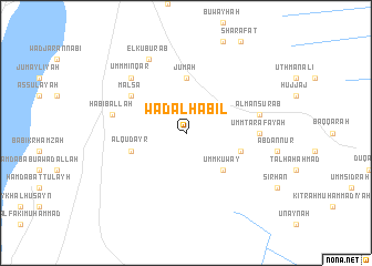 map of Wad al Habīl