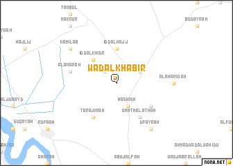 map of Wad al Khabīr