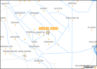 map of Wad al Māhī