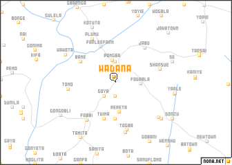 map of Wadana