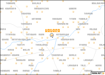 map of Wadara