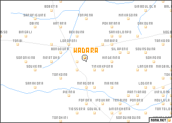 map of Wadara