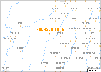 map of Wadaslintang