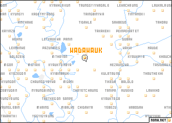 map of Wadaw-auk