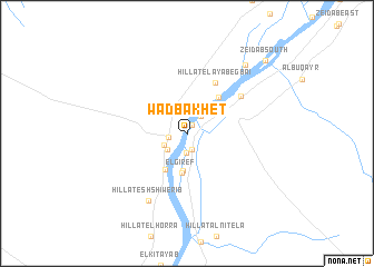 map of Wad Bakhet