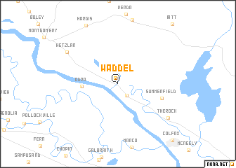 map of Waddel
