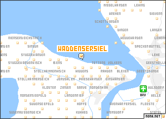 map of Waddensersiel