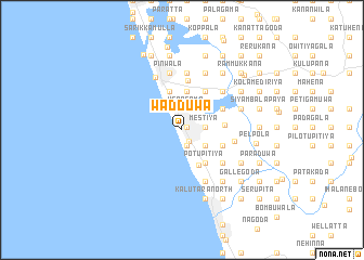 map of Wadduwa