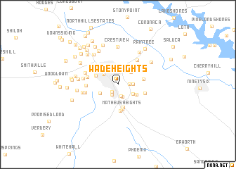 map of Wade Heights