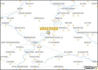 map of Wadenhoe