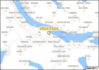 map of Wädenswil