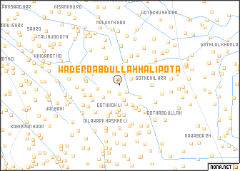 map of Wadero Abdullāh Hālipota
