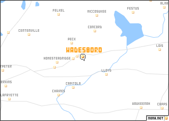 map of Wadesboro