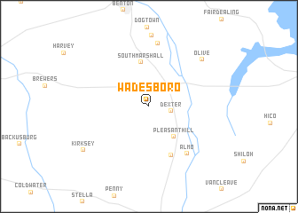 map of Wadesboro