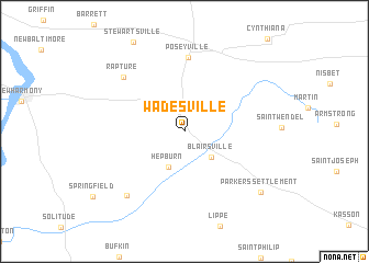 map of Wadesville