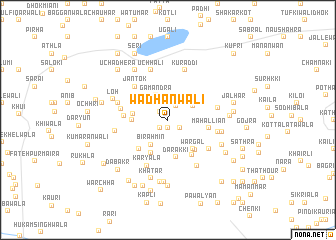 map of Wadhānwāli