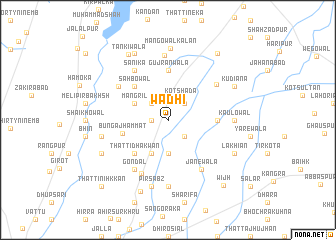map of Wādhi
