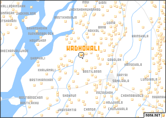 map of Wadhowāli