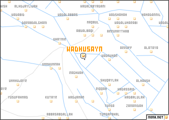 map of Wad Ḩusayn