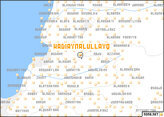 map of Wādī ‘Ayn al ‘Ullayq