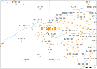 map of Wādī ‘Ayn