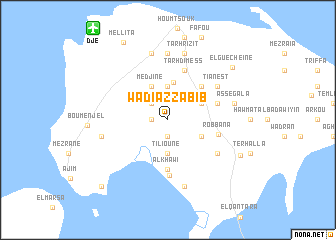 map of Wādī az Zabīb