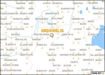 map of Wādī Khālid