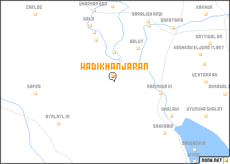 map of Wādī Khanjarān