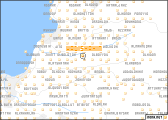 map of Wādī Shāhīn