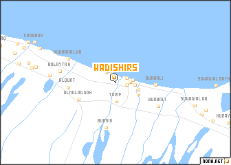 map of Wādī Shirş