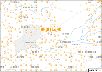 map of Wadi Tejar