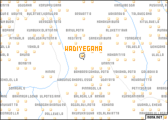 map of Wadiyegama