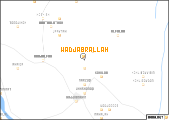 map of Wad Jabr Allāh