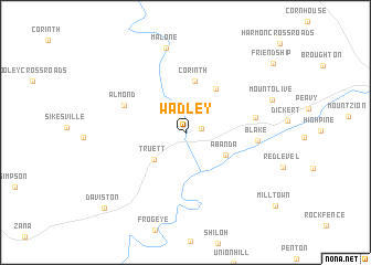 map of Wadley