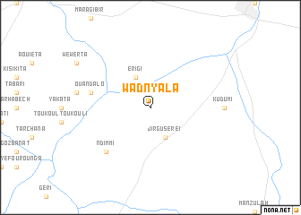 map of Wad Nyala