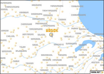 map of Wadŏk