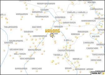 map of Wa-dong