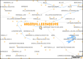 map of Wadonville-en-Woëvre