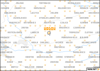 map of Wadów