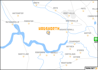 map of Wadsworth