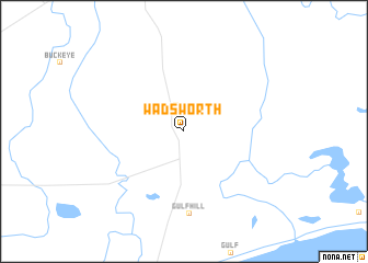 map of Wadsworth