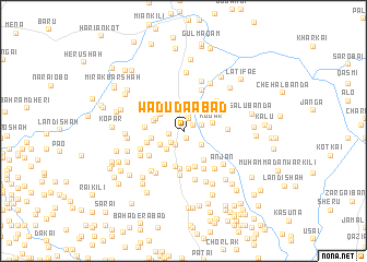 map of Wadūda Ābād