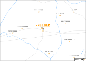 map of Waelder