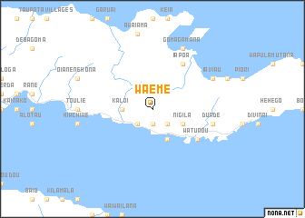 map of Waeme