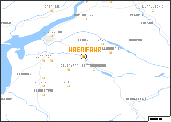 map of Waenfawr